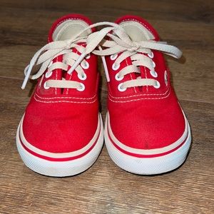 Red toddler Vans